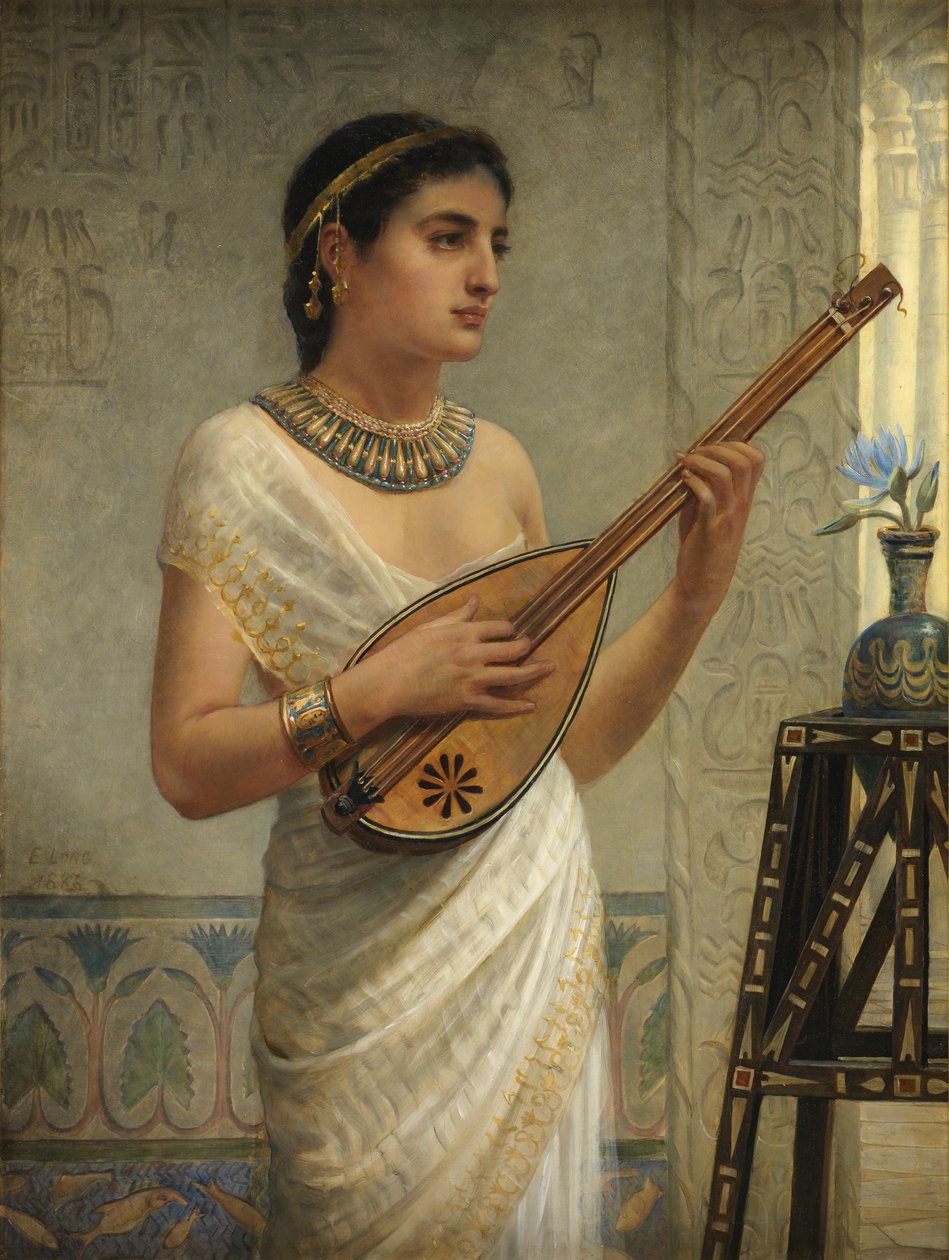 Il suonatore di mandolino da Edwin Longsden Long