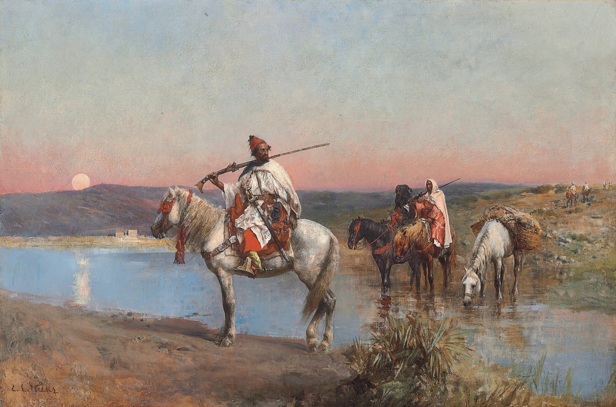 Attraversando un Torrente da Edwin Lord Weeks
