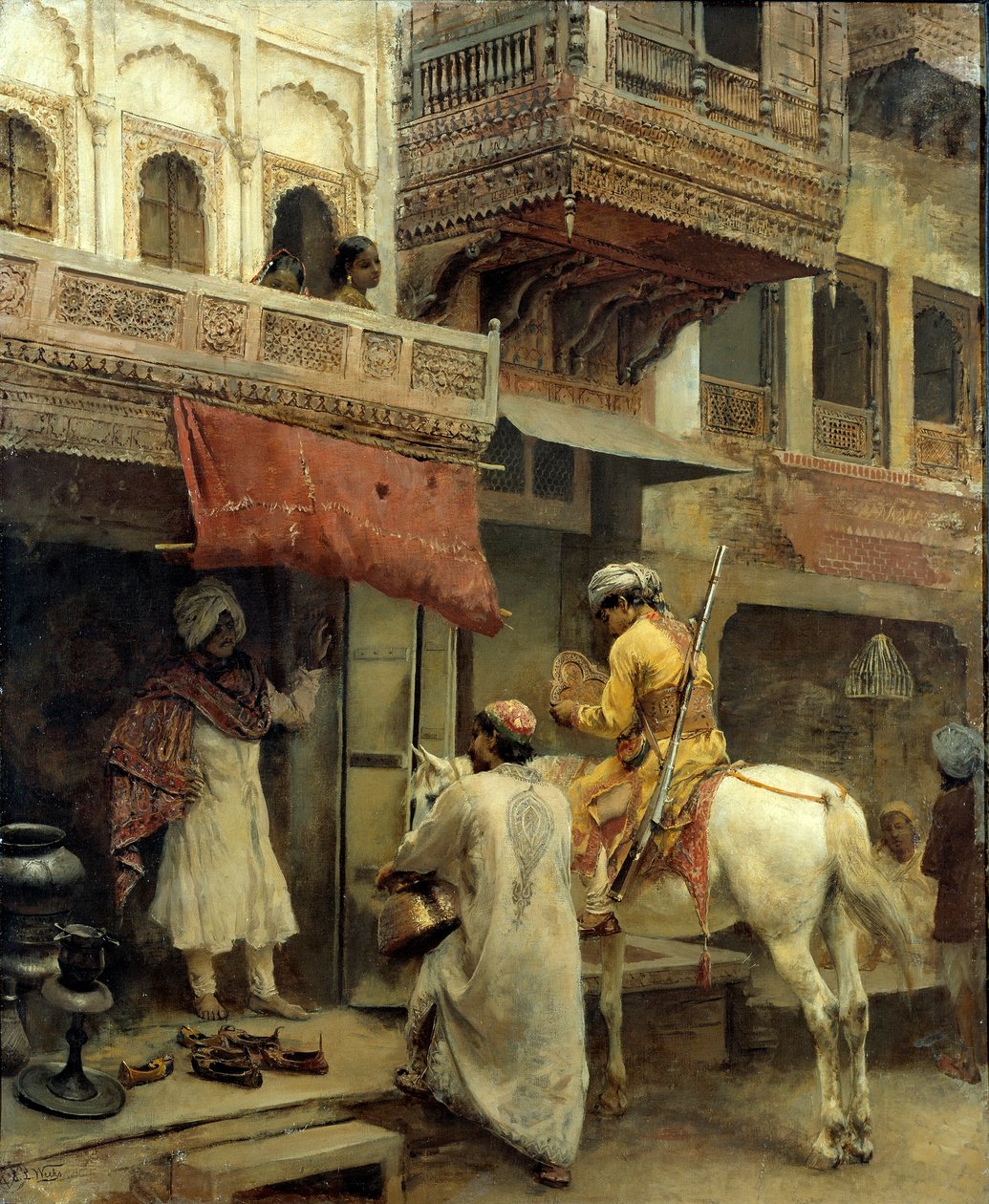 Street Scene in India da Edwin Lord Weeks
