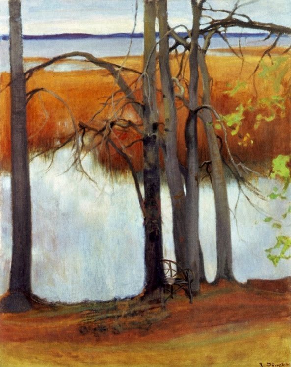 Lago con canneti da Eero Järnefelt