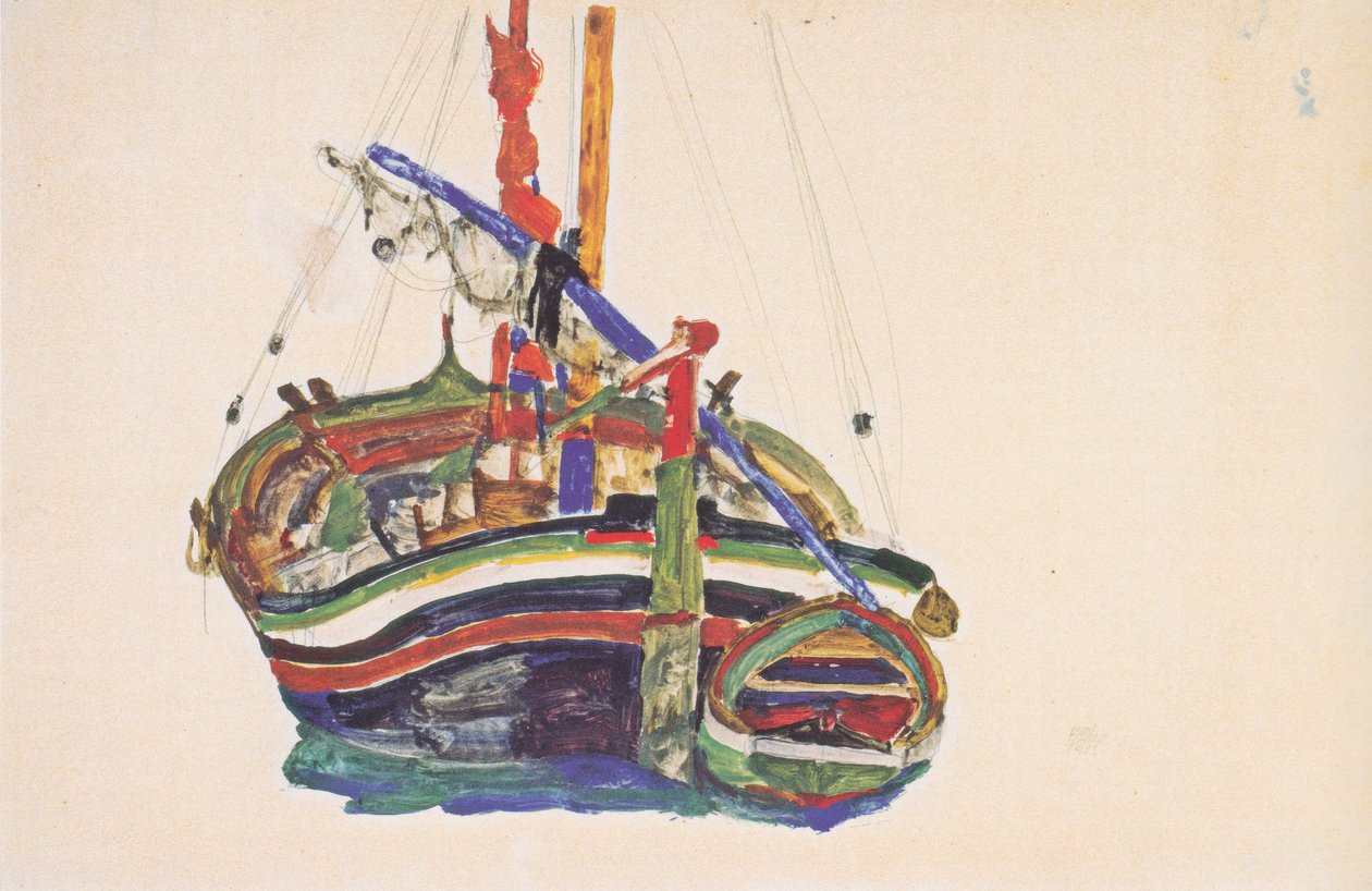 Barca da pesca di Trieste da Egon Schiele