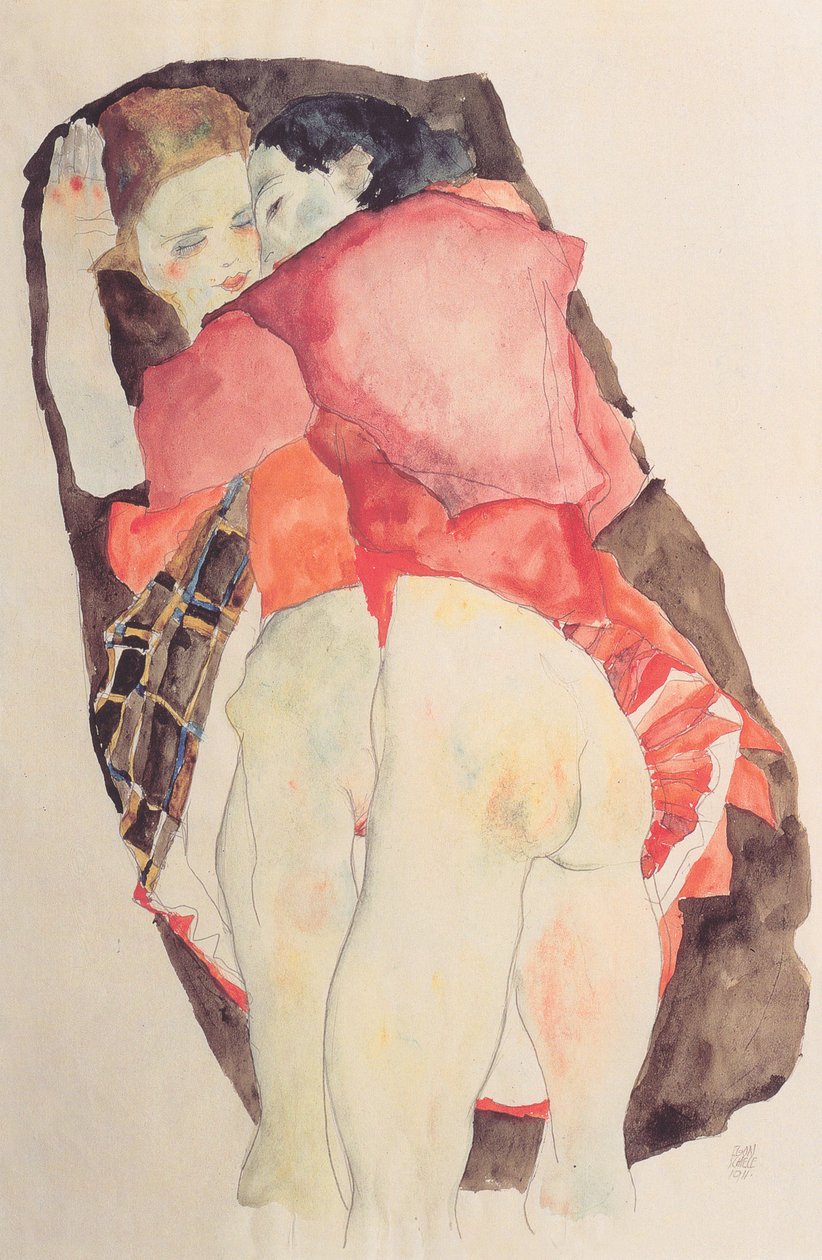 Zwei Mädchen da Egon Schiele