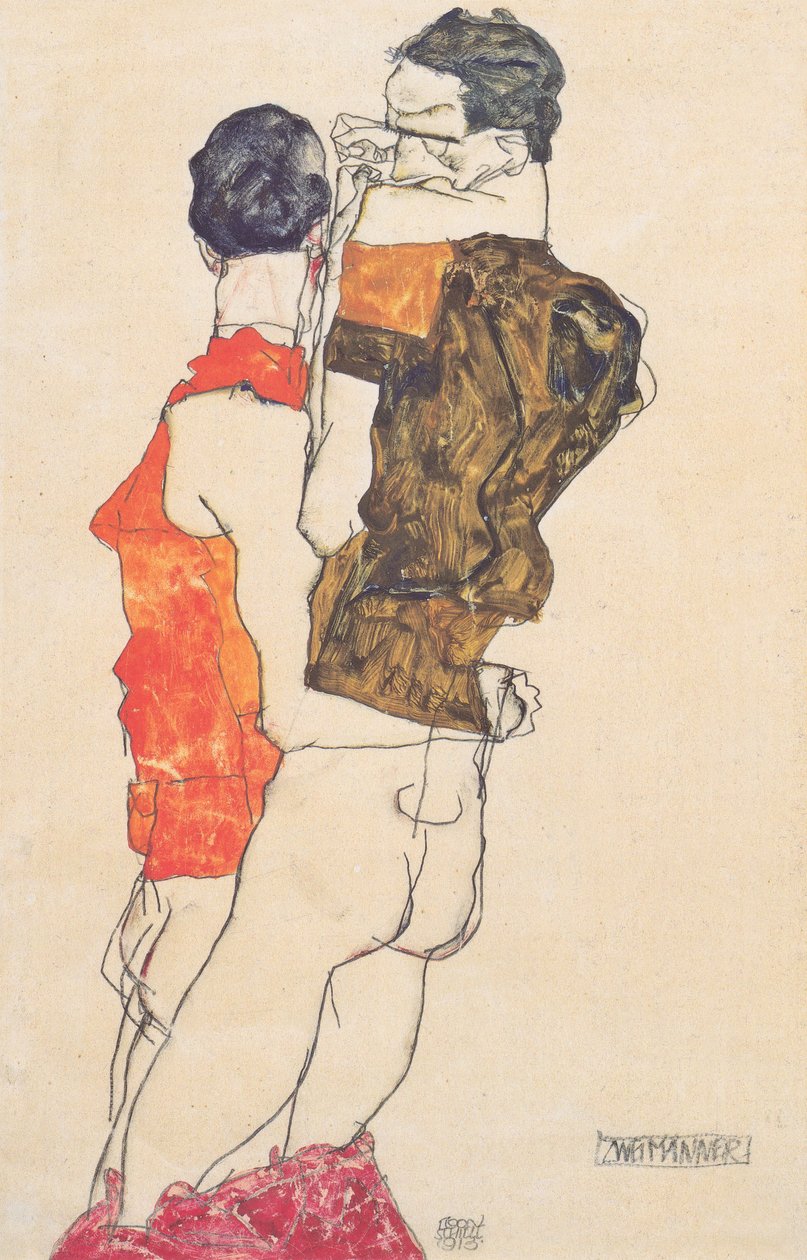 Due uomini da Egon Schiele