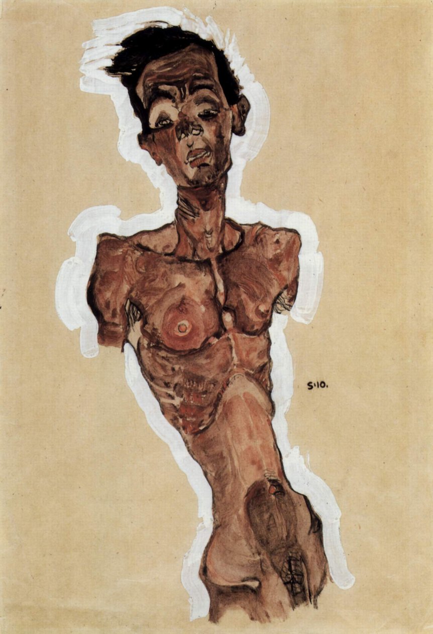 Nudo, Autoritratto da Egon Schiele