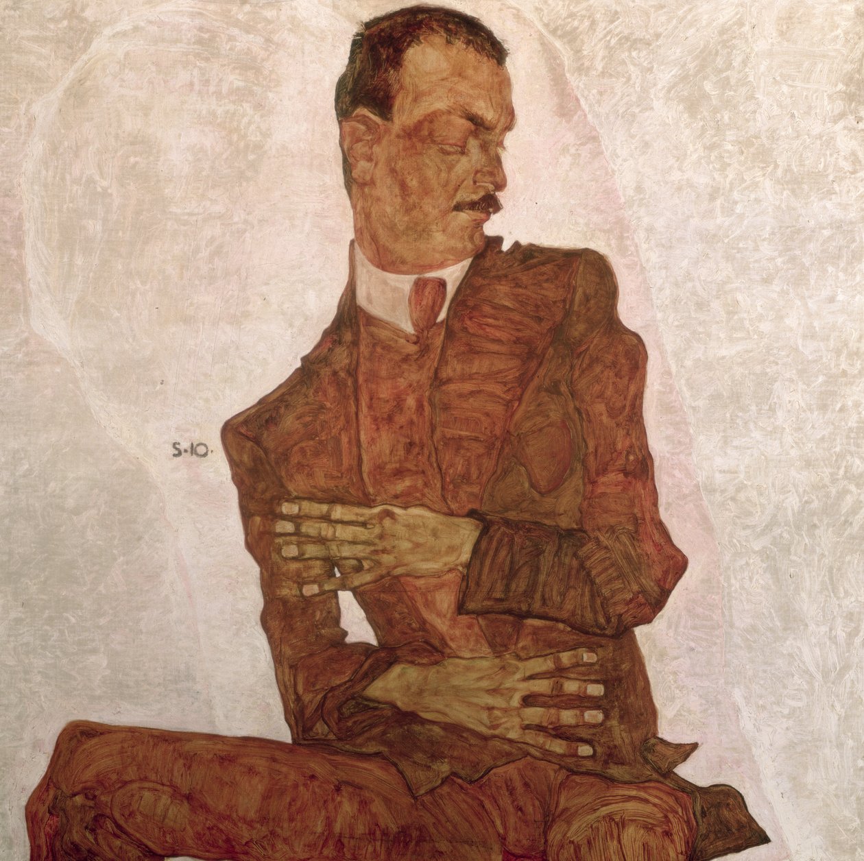Arthur Roessler, 1910 da Egon Schiele