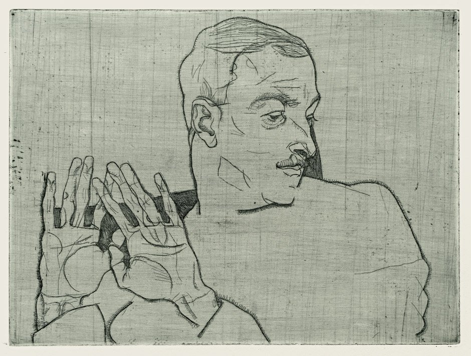 Ritratto di Arthur Roessler da Egon Schiele