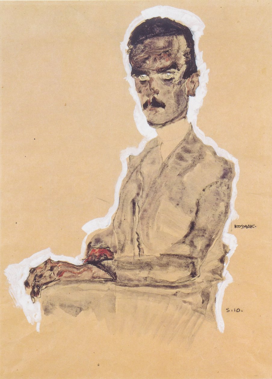 Ritratto di Eduard Kosmack da Egon Schiele