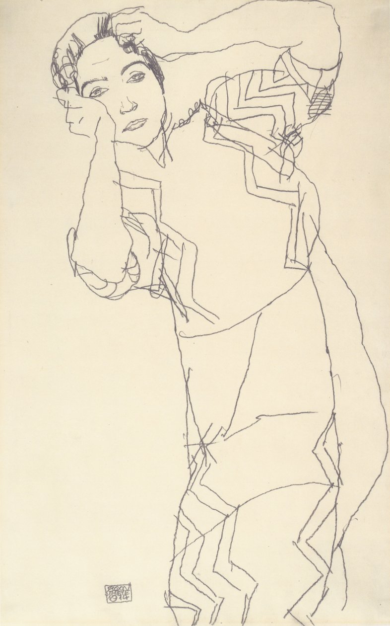 Studio di ritratto di Friederike Maria Beer da Egon Schiele