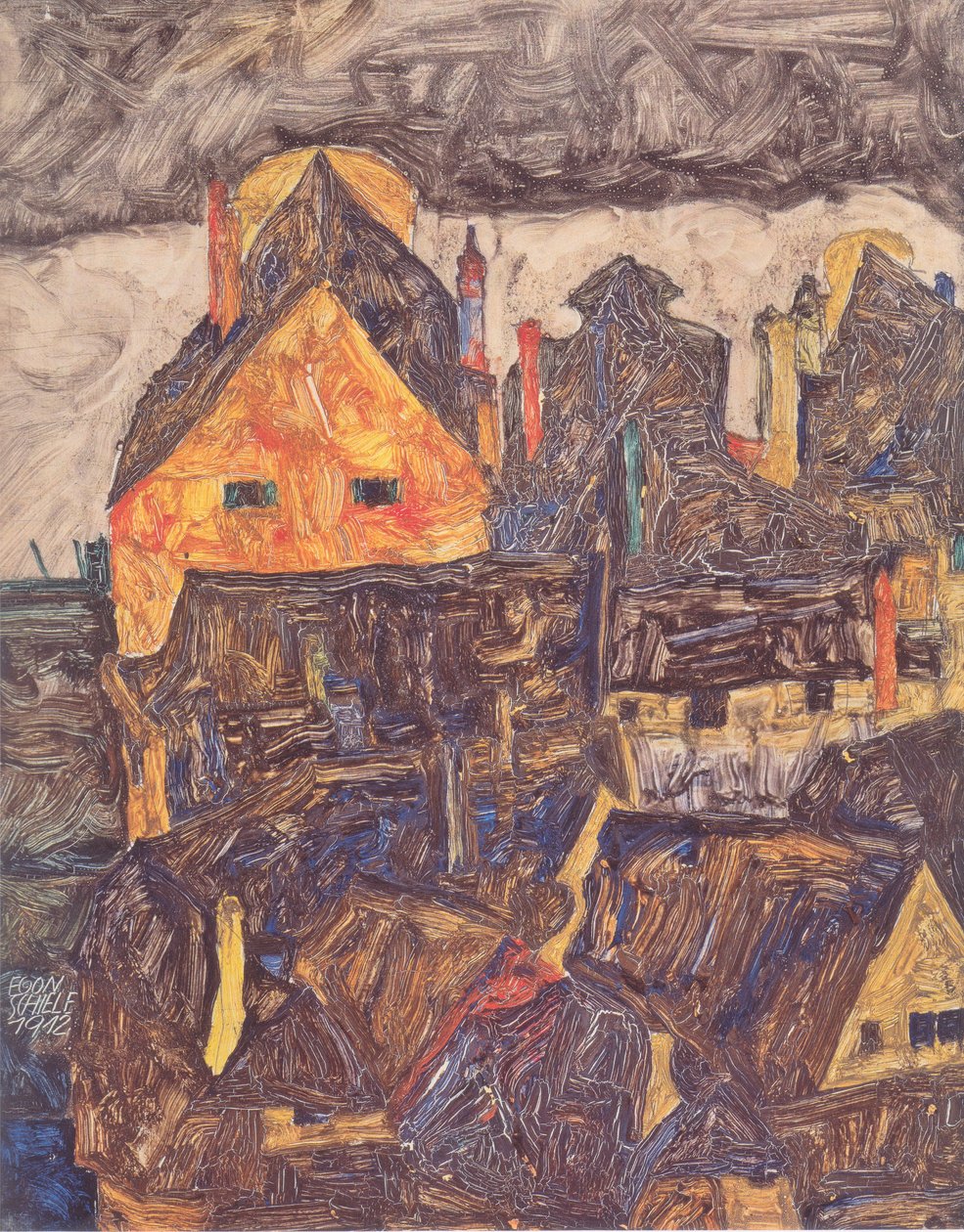 La città vecchia I (Città morta V) da Egon Schiele
