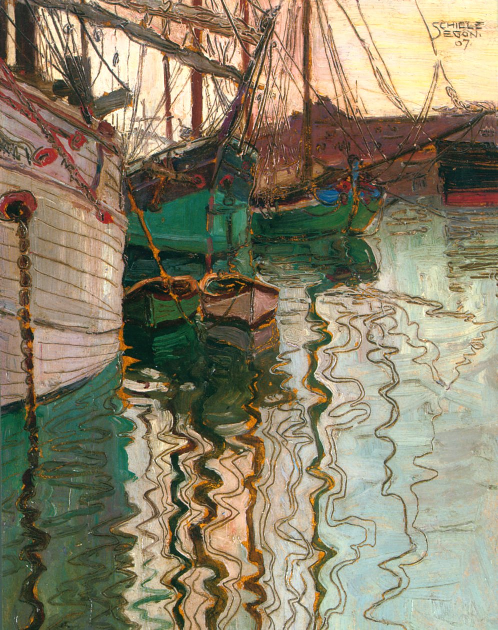 Porto di Trieste da Egon Schiele