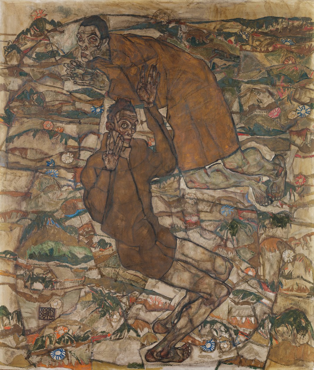 Levitazione (Il cieco II) da Egon Schiele