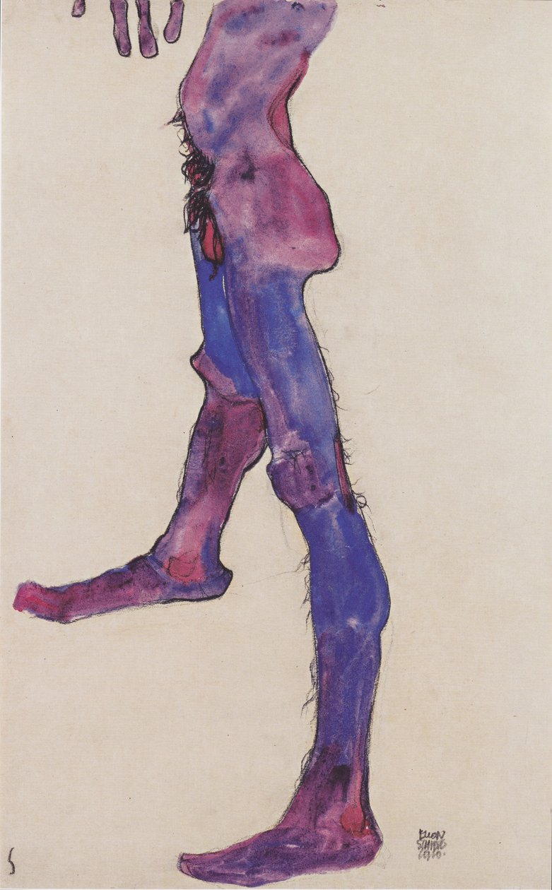 Torso maschile da Egon Schiele