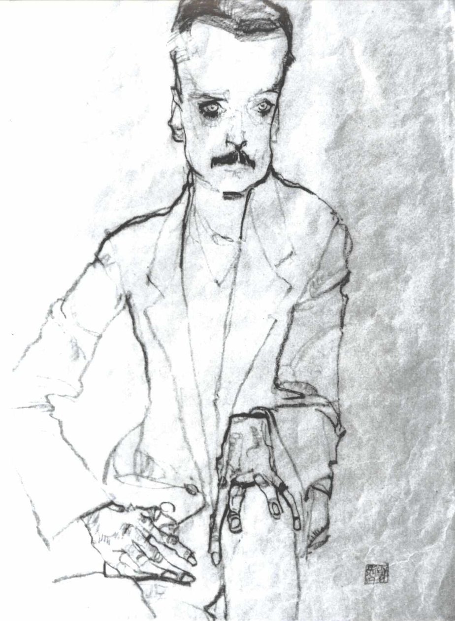 Ritratto di Eduard Kosmack da Egon Schiele