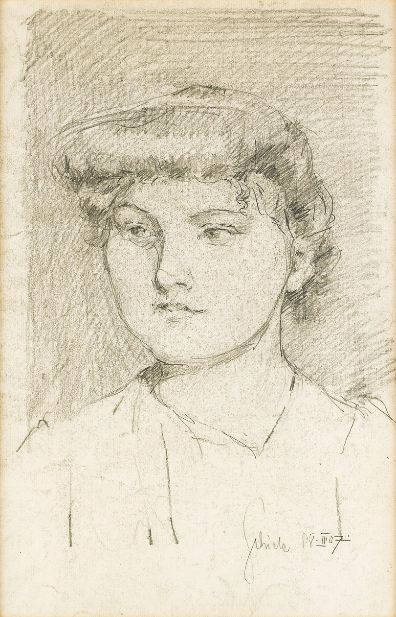 Ritratto di una giovane ragazza da Egon Schiele