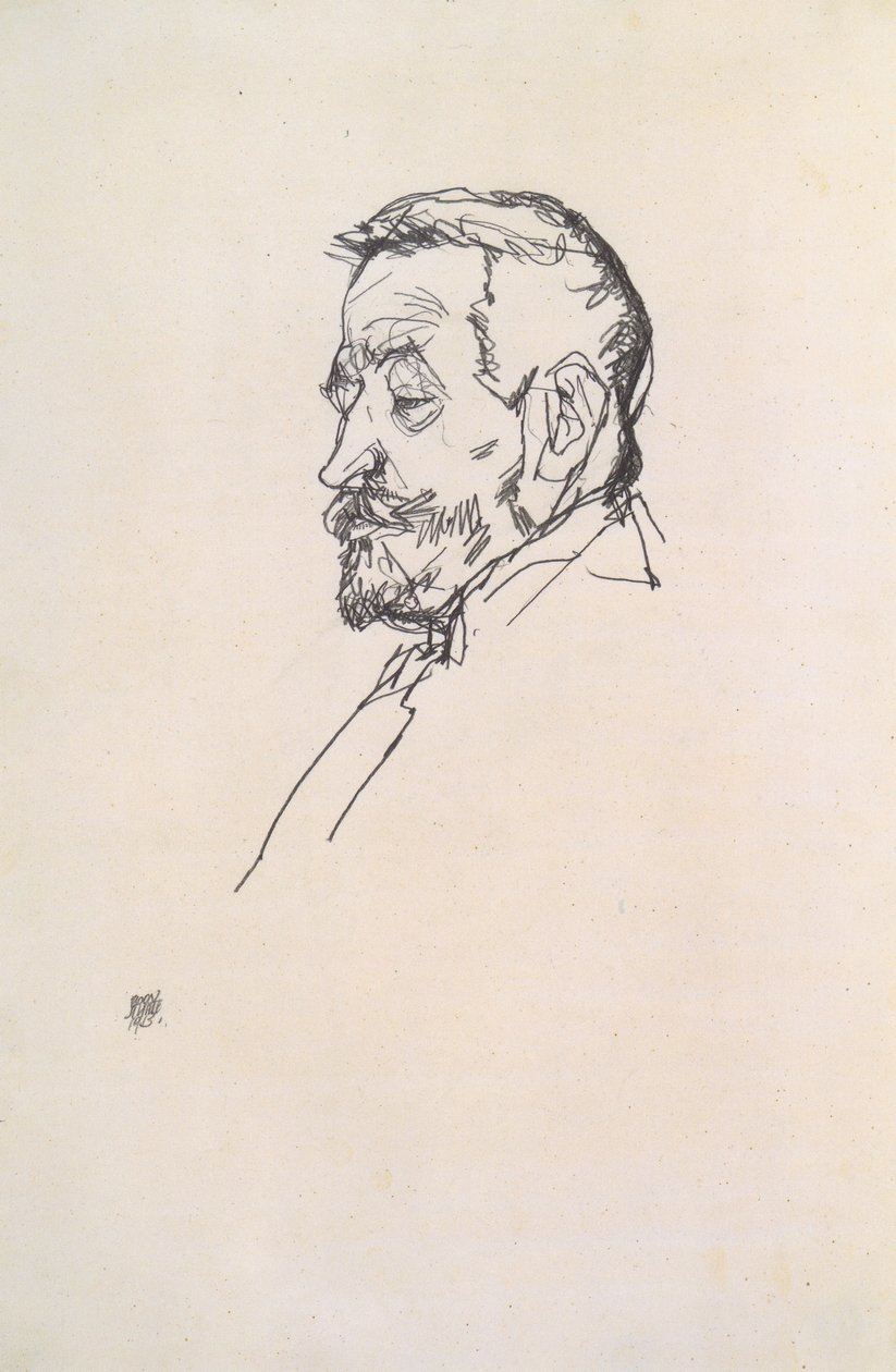 Ritratto di Heinrich Benesch da Egon Schiele