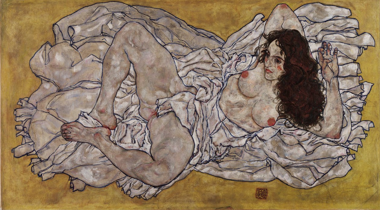 Donna reclinata da Egon Schiele