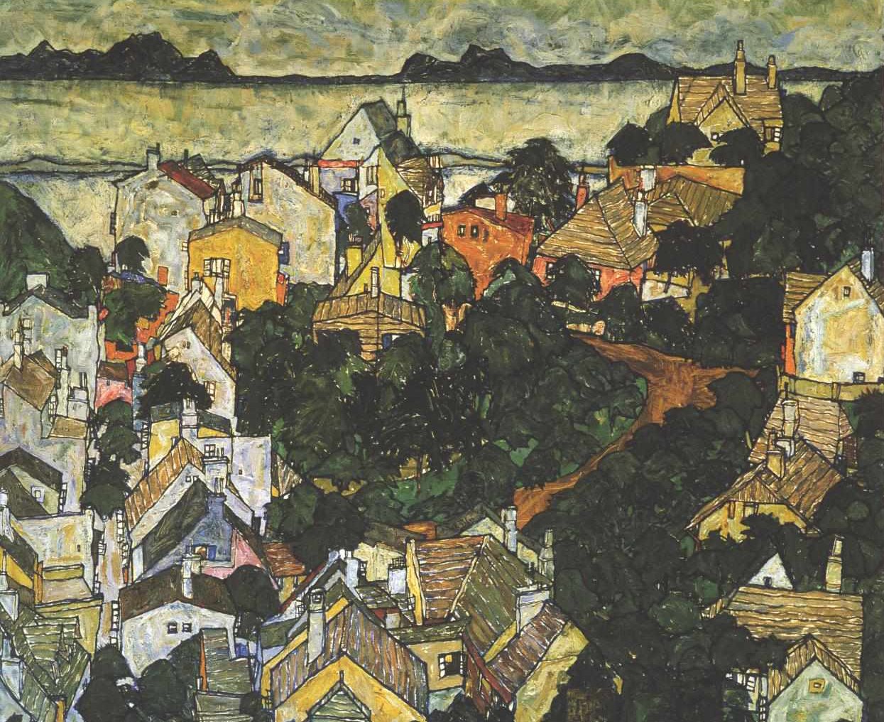 Paesaggio estivo da Egon Schiele