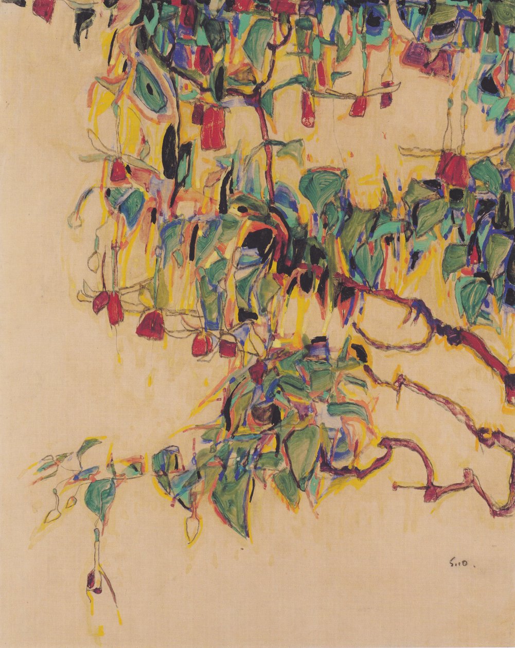 Albero del sole da Egon Schiele