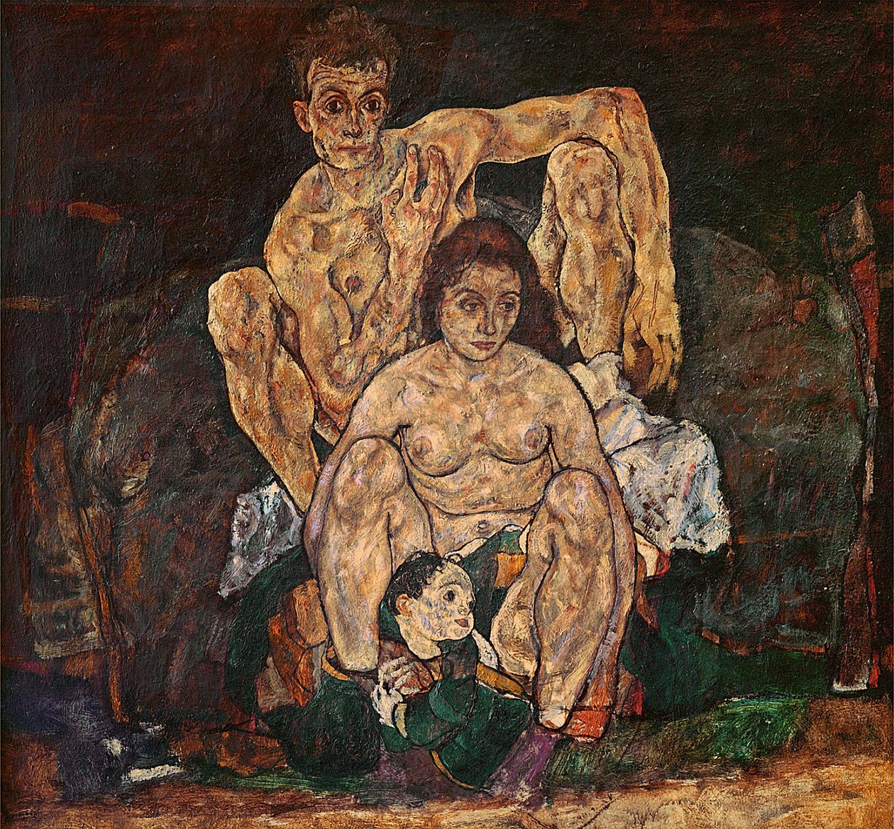 La famiglia, 1918 da Egon Schiele