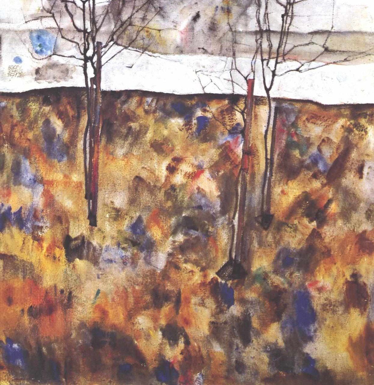 Alberi in inverno da Egon Schiele