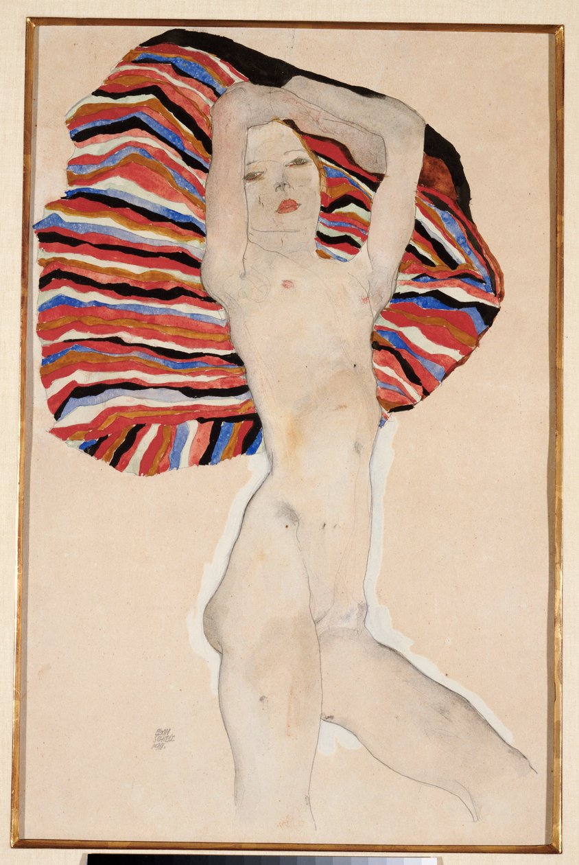 Atto Contro il Materiale Colorato, 1911 da Egon Schiele