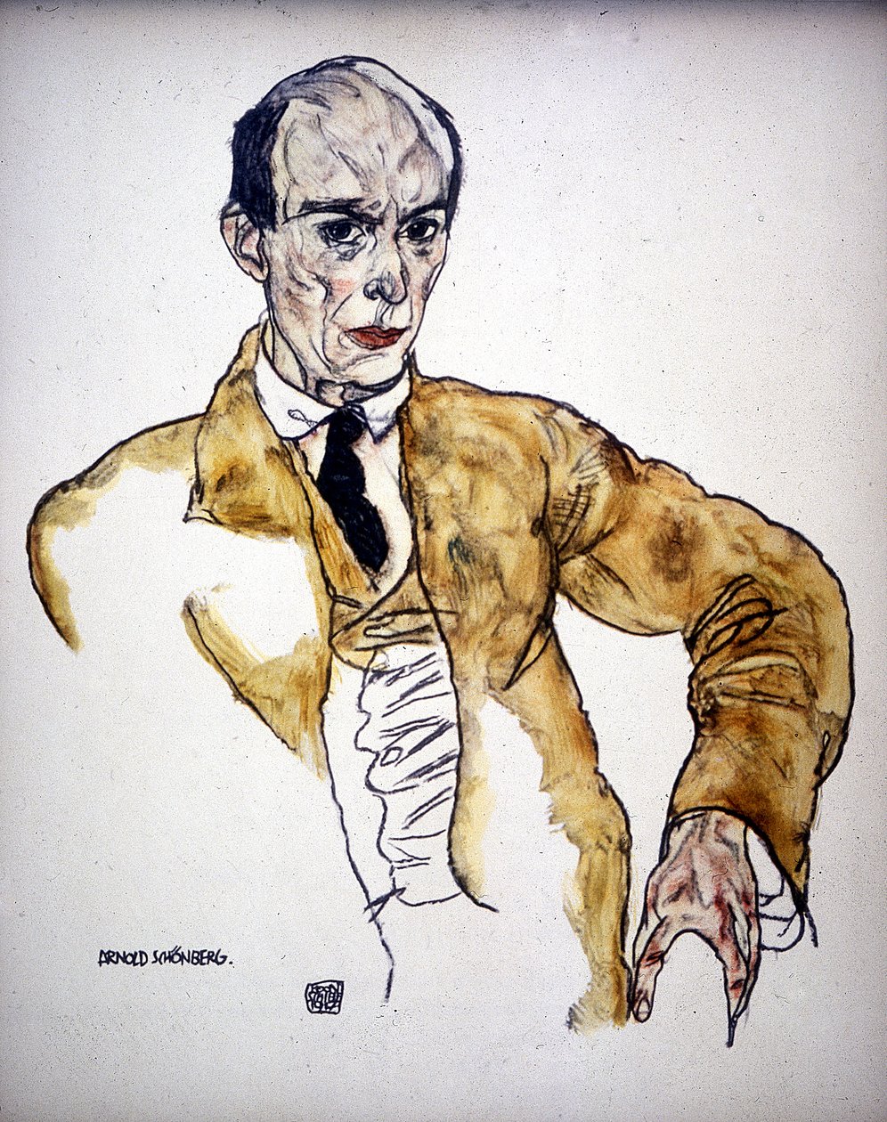 Arnold Schoenberg, 1917 da Egon Schiele