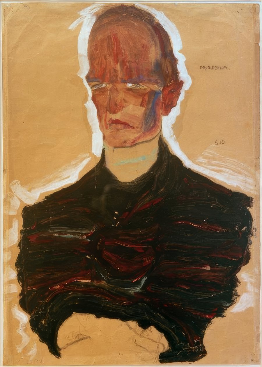 Ritratto del Dr. Oskar Reichel da Egon Schiele