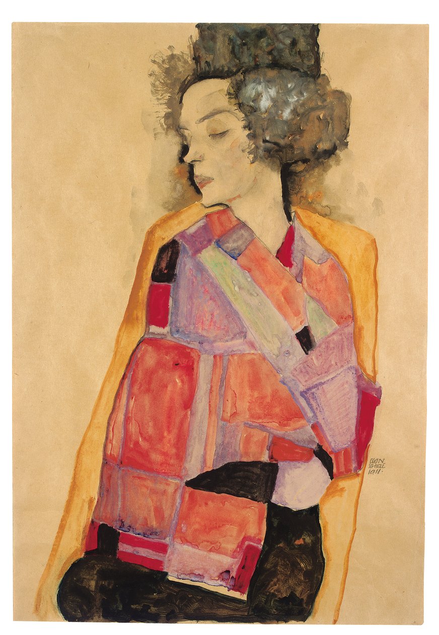 Donna sognante (Gerti Schiele) da Egon Schiele