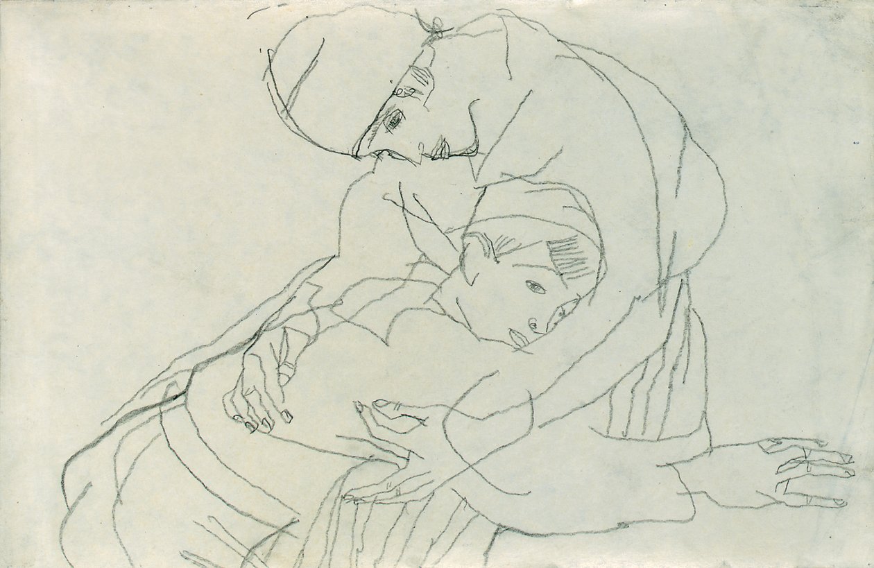 Abbraccio, 1914 da Egon Schiele