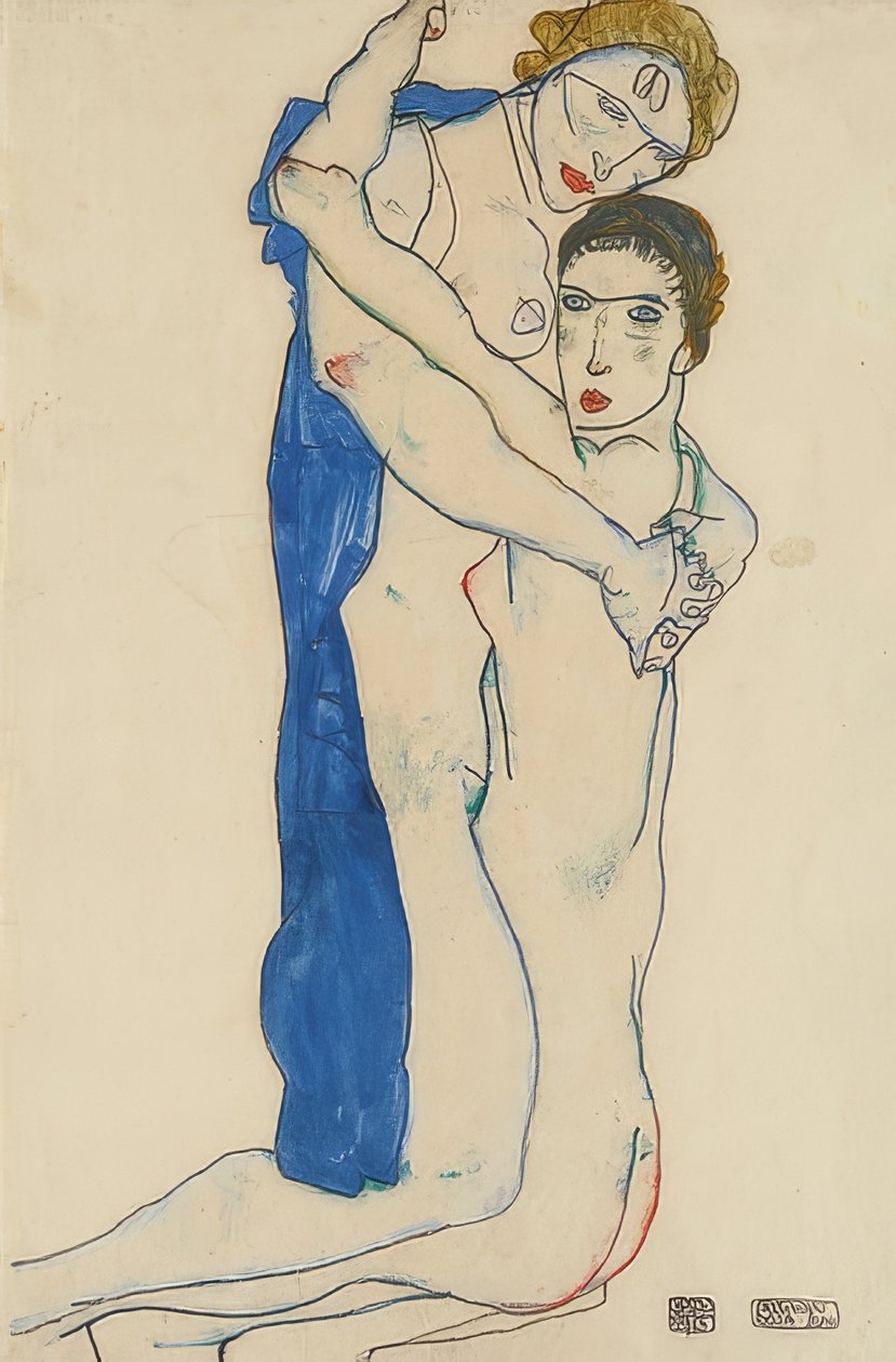 Amica, Rosa-Blu da Egon Schiele