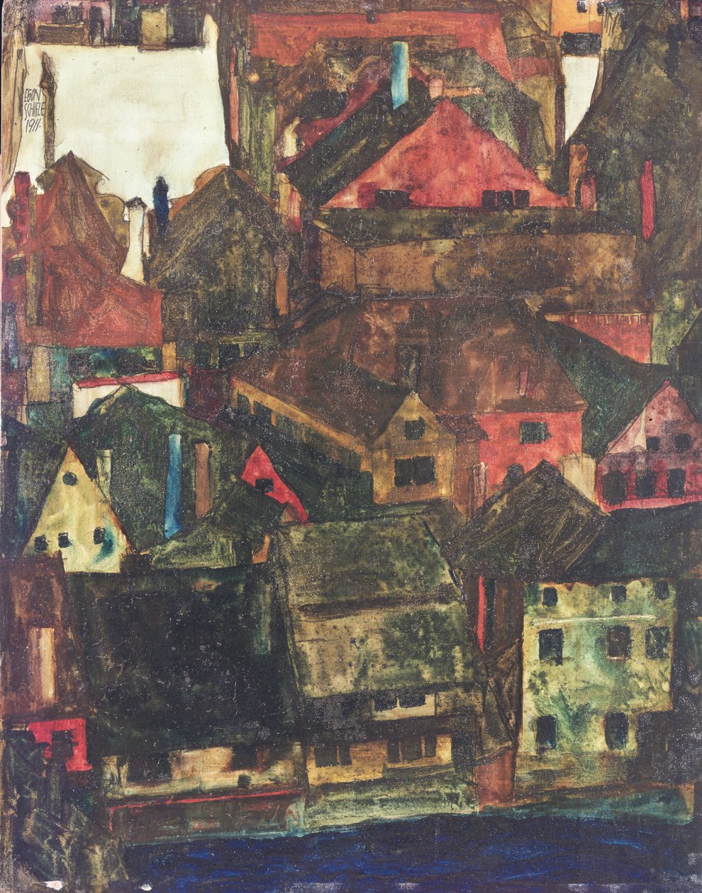 Krumau, 1911 da Egon Schiele
