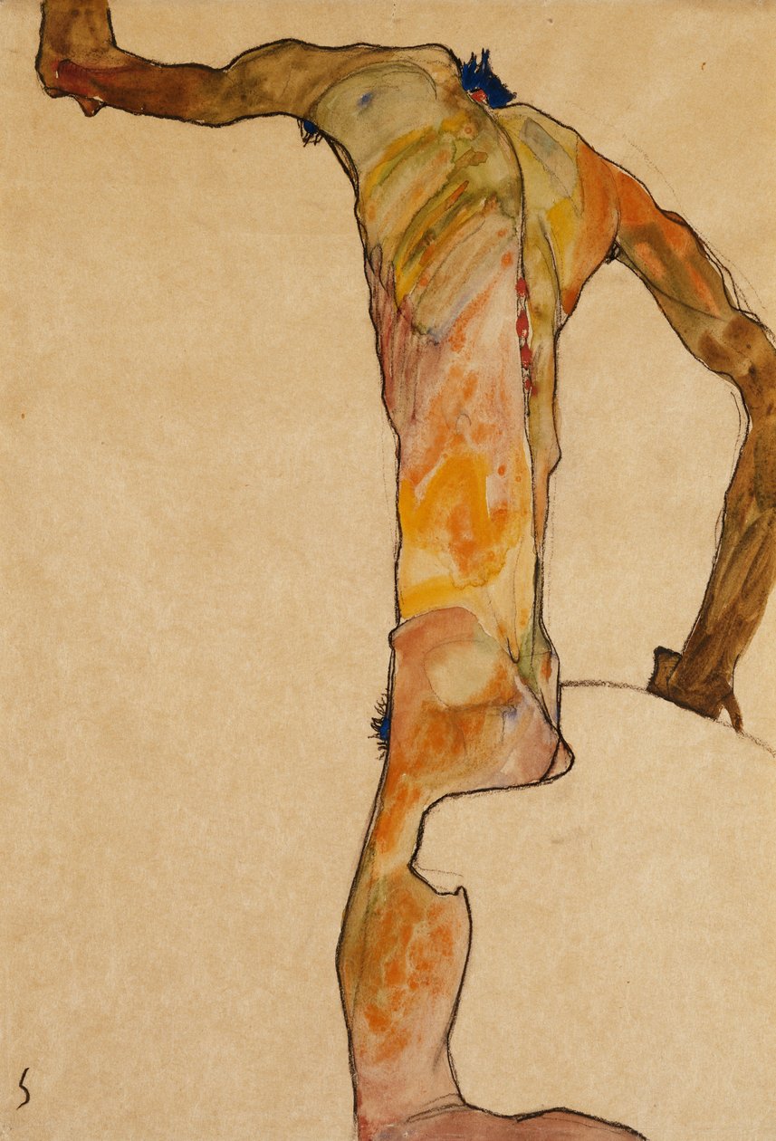 Nudo Maschile da Egon Schiele