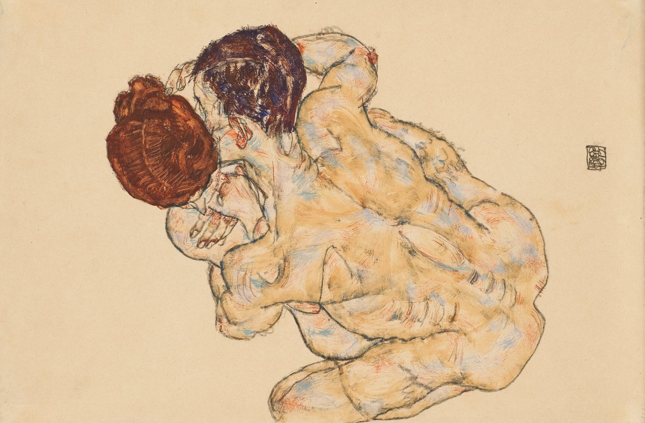 Uomo e donna da Egon Schiele