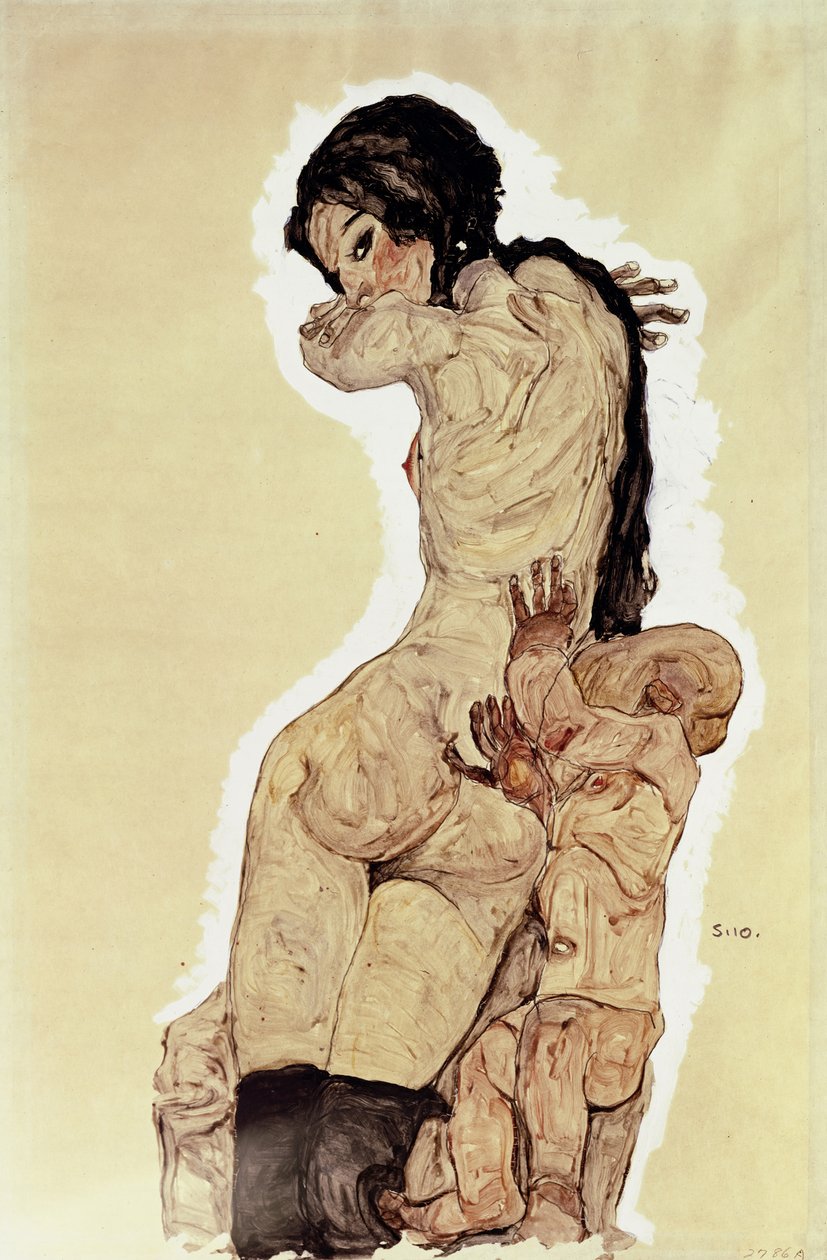 Madre e Figlio, 1910 da Egon Schiele