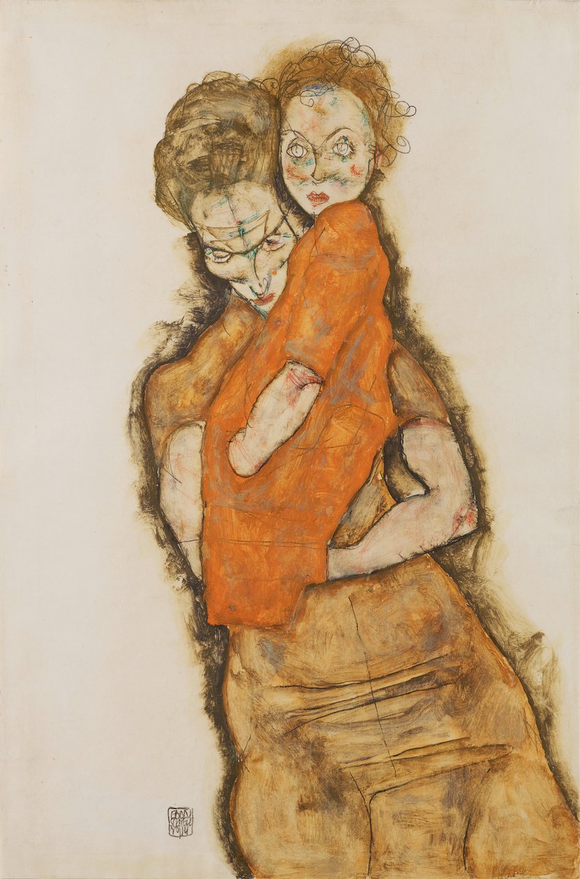 Madre e figlio, 1914 da Egon Schiele