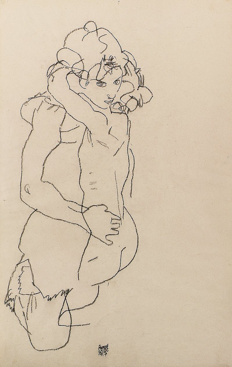 Madre e figlio da Egon Schiele