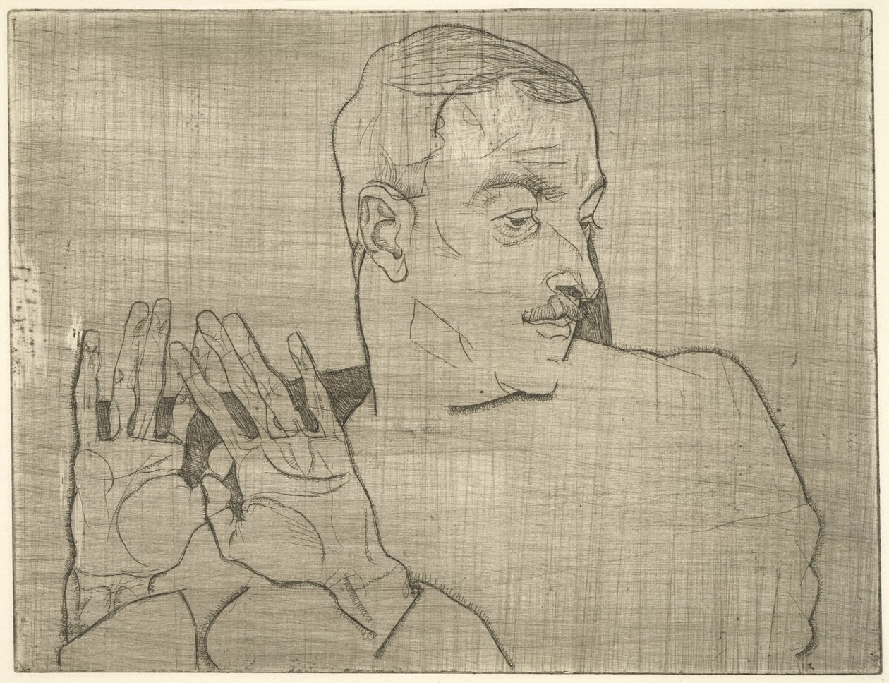 Ritratto di Arthur Roessler, 1914 da Egon Schiele
