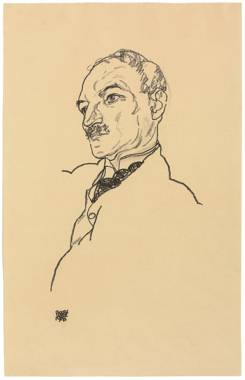 Ritratto di August Lederer da Egon Schiele