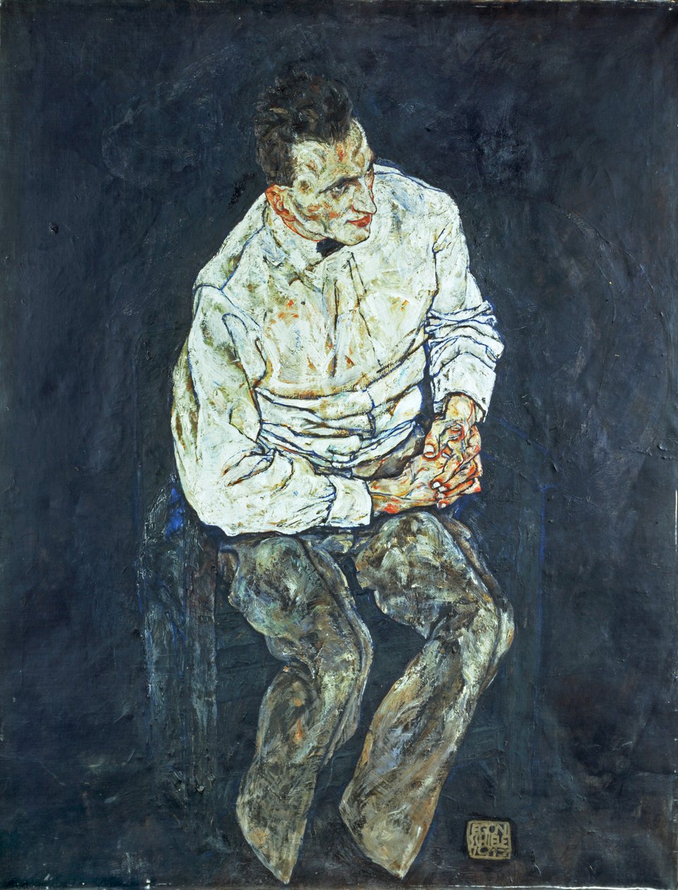 Ritratto di Karl Grünwald ... da Egon Schiele