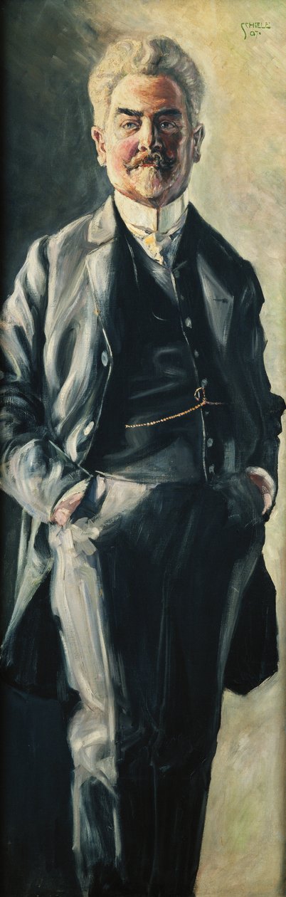 Ritratto di Leopold Czihaczek, 1907 da Egon Schiele