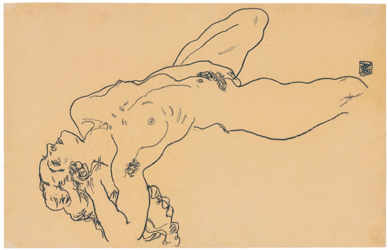 Nudo Reclino da Egon Schiele