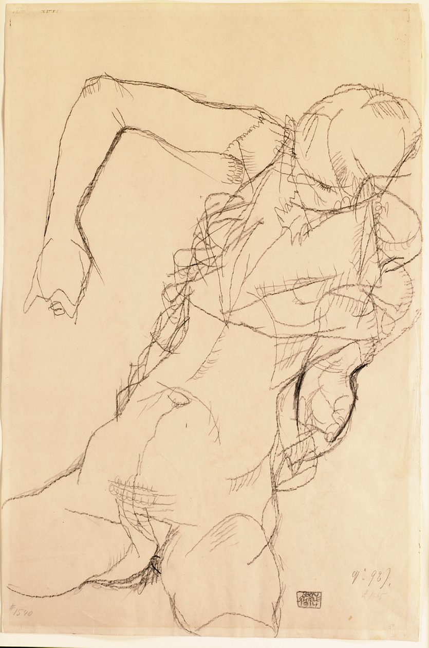 Nudo seduto, 1914 da Egon Schiele