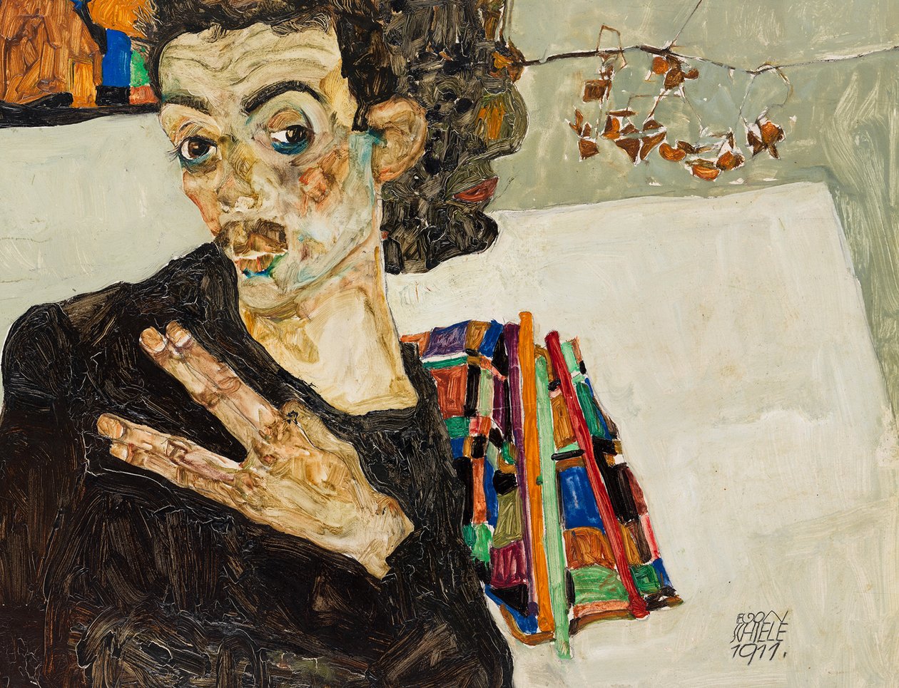 Autoritratto, 1911 da Egon Schiele