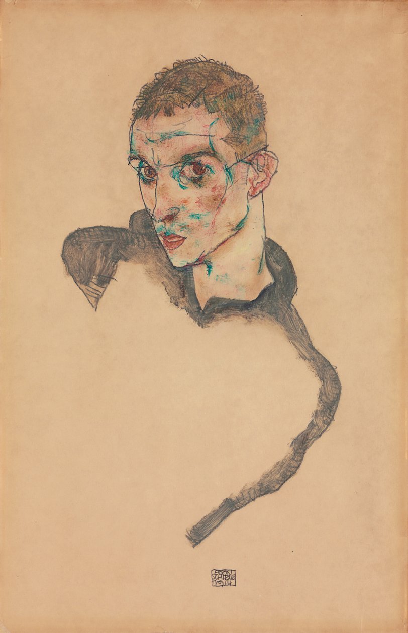 Autoritratto, 1914 da Egon Schiele