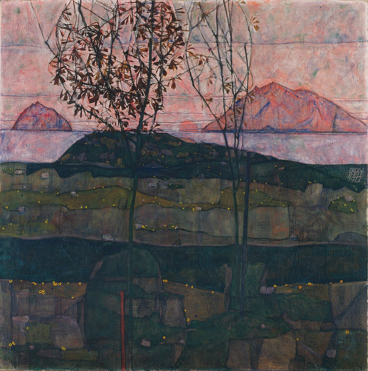 Sole al tramonto, 1913 da Egon Schiele