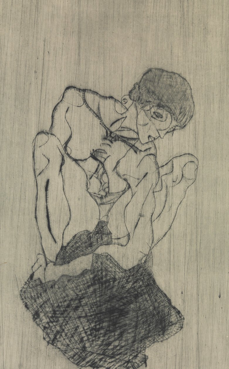 Tristezza da Egon Schiele