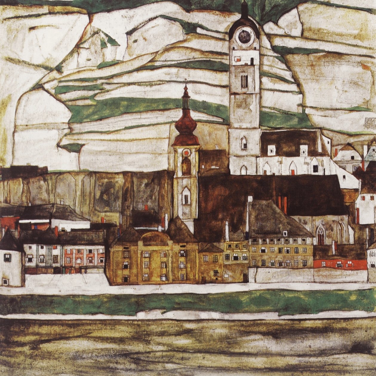 Stein an der Donau (quartiere di Krems) da Egon Schiele