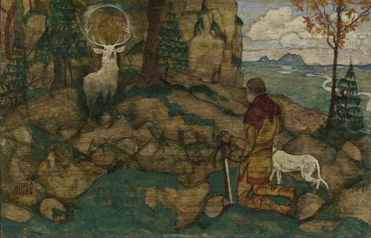 La visione di San Uberto, 1916 da Egon Schiele