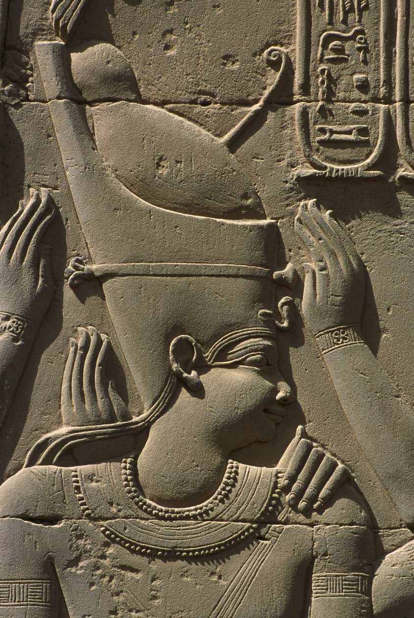 Dettaglio di un rilievo, faraone da Egyptian