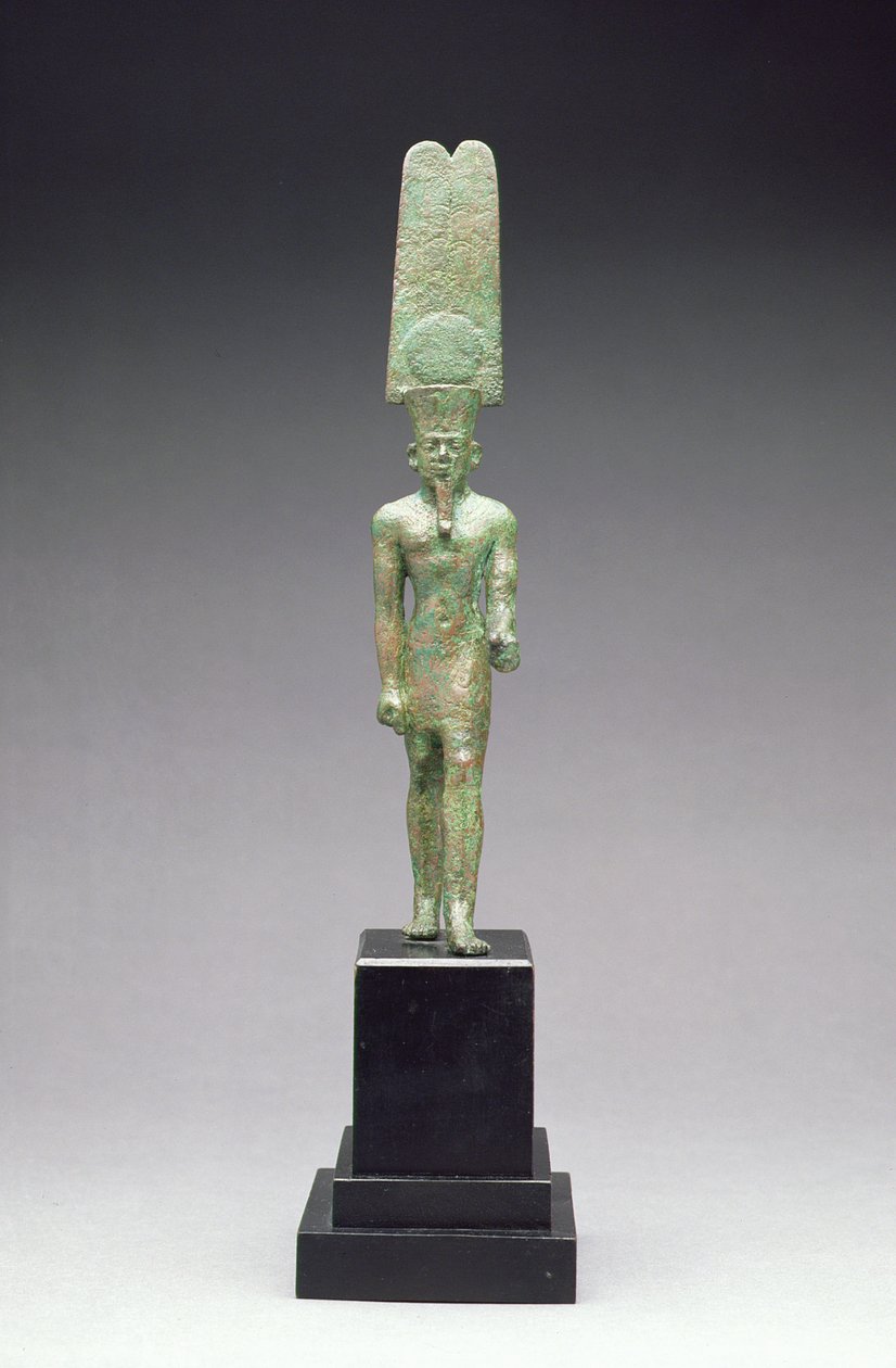 Figura del dio Amon-Re, probabilmente Periodo Tardo (716-332 a.C.) da Egyptian
